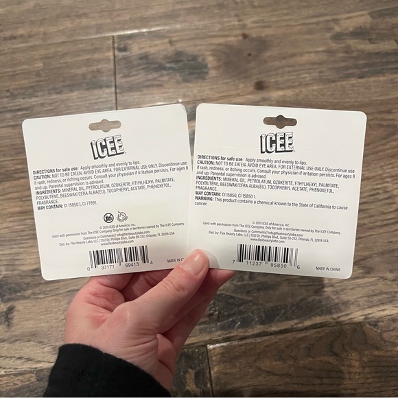 NWT💋4 Pc Lip Balm Candy Flavored Set Airhead ICEE Blue Raspberry Cherry Grape - Picture 3 of 4